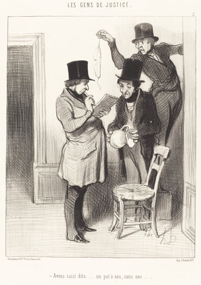 We hebben dito... een waterpot zonder water door Honoré Daumier