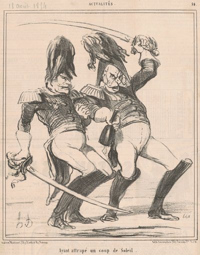 Een zonnesteek opgelopen door Honoré Daumier