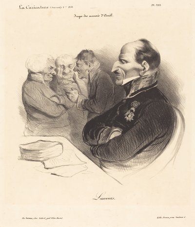 Baron de Lascours door Honoré Daumier