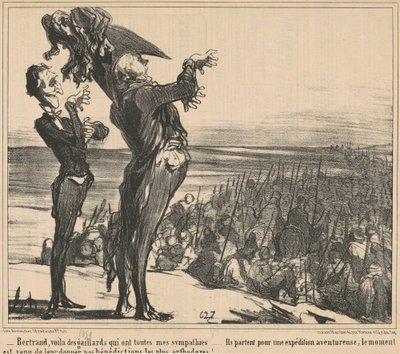 Bertrand, kijk naar die kerels door Honoré Daumier