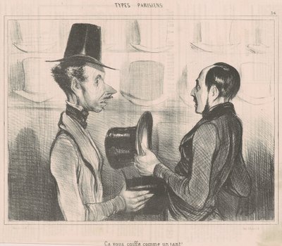 Het past je als een handschoen! door Honoré Daumier