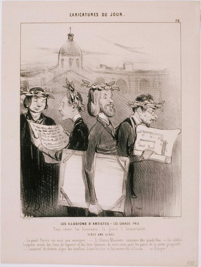 Dagelijkse Karikaturen - De Illusies van Kunstenaars door Honoré Daumier