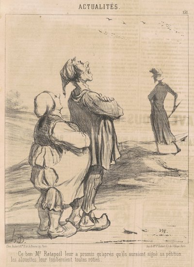 Ce bon M. Ratapoil leur a promis ... door Honoré Daumier