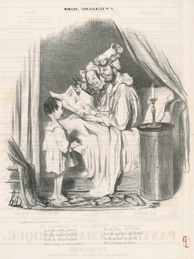 Vanmorgen voor zonsopgang door Honoré Daumier