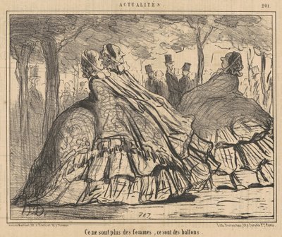 Ce ne sont plus des femmes, ce sont des ballons door Honoré Daumier