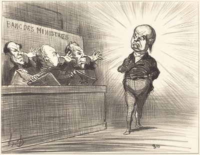 Het is nog niet deze keer... door Honoré Daumier