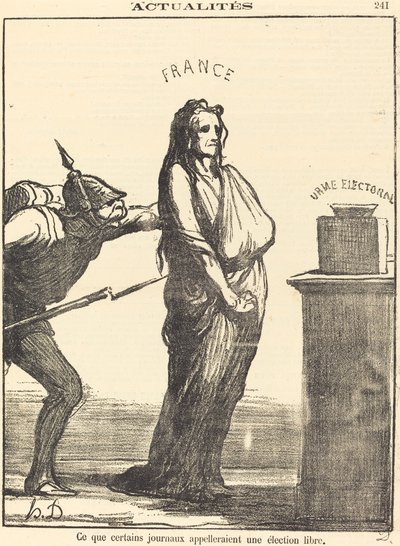 Wat sommige kranten zouden noemen... door Honoré Daumier