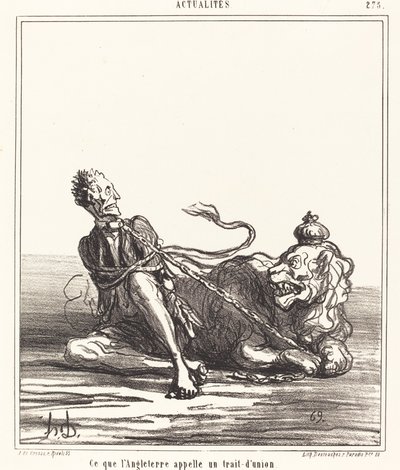 Wat Engeland een Koppelteken Noemt door Honoré Daumier
