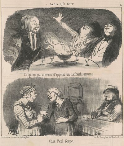 Wat men een verfrissing noemt door Honoré Daumier