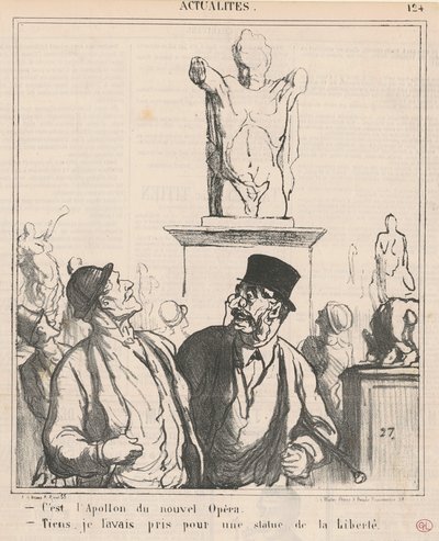 Het is de Apollo van de nieuwe opera door Honoré Daumier