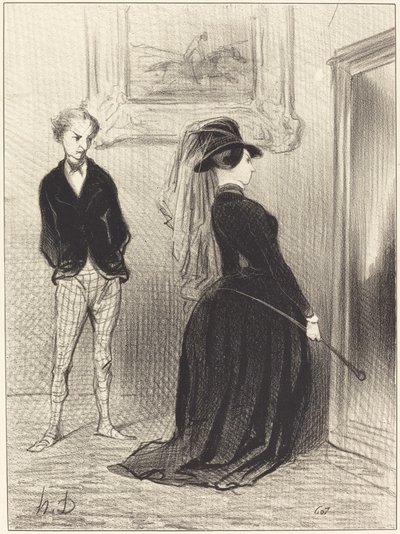 Het is vreemd... ik krijg geen ideeën meer... dat... door Honoré Daumier
