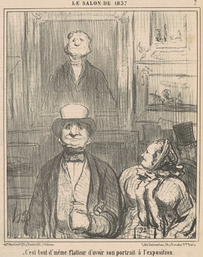 Het is toch vleiend om te hebben ... door Honoré Daumier