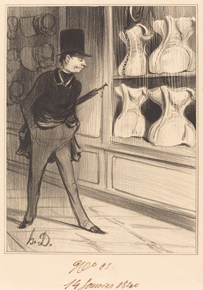 Het is uniek! Ik heb vier maten genomen... door Honoré Daumier