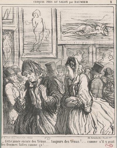 Dit jaar weer venus... door Honoré Daumier