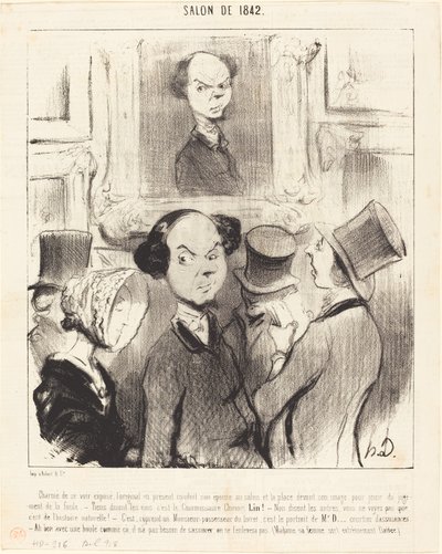 Charmé om zichzelf tentoongesteld te zien door Honoré Daumier