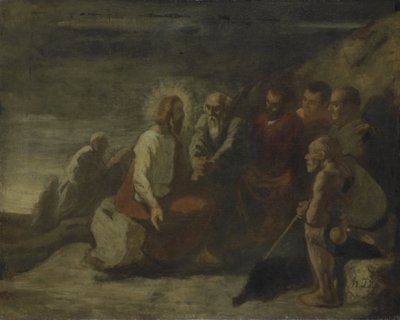 Christus en zijn Discipelen door Honoré Daumier