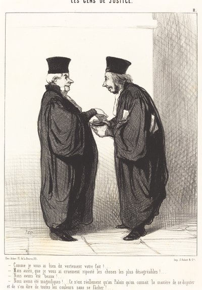 Zoals ik je fel je zaak heb verteld! door Honoré Daumier