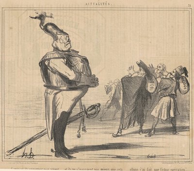Hoezo, ze nemen mijn geld mee... door Honoré Daumier