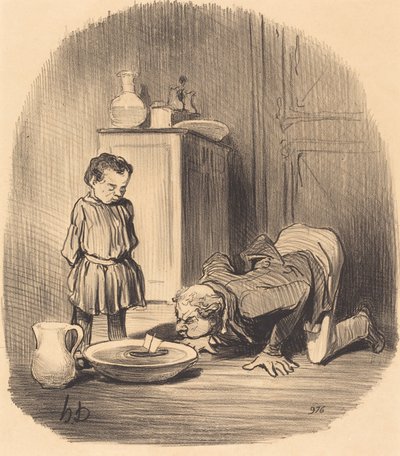 Comment on donne... le goût de la navigation door Honoré Daumier
