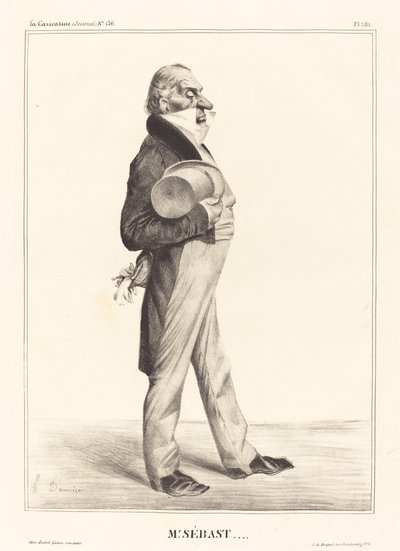 Graaf Horace Sébastiani door Honoré Daumier