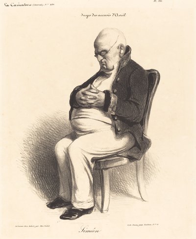 Graaf J.-Jérôme Siméon door Honoré Daumier