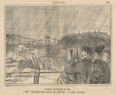 Courses nautiques de 1856 door Honoré Daumier