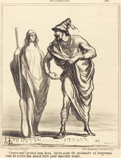 Geloof me! neem mijn arm... door Honoré Daumier