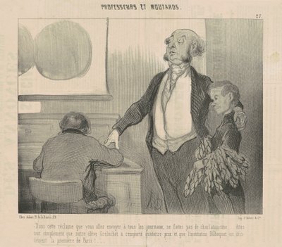 In deze reclame die je gaat versturen... door Honoré Daumier
