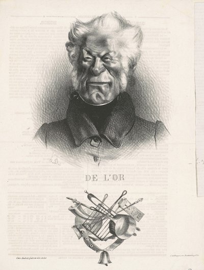Goud (J. -Ant. -Adrien Delort) door Honoré Daumier
