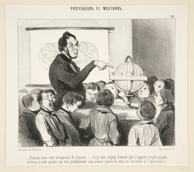 Morgen zullen we ons bezighouden met Saturnus door Honoré Daumier