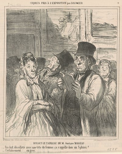 Voor het schilderij van M. G. Moreau door Honoré Daumier