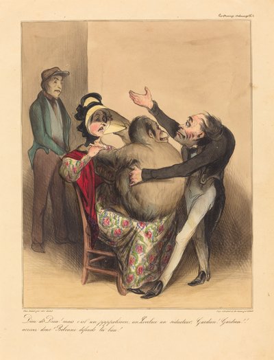 God van God! maar het is een schurk... door Honoré Daumier