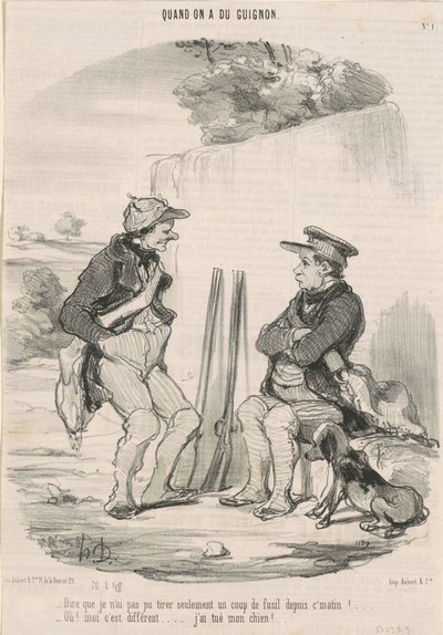 Te zeggen dat ik niet kon schieten... door Honoré Daumier