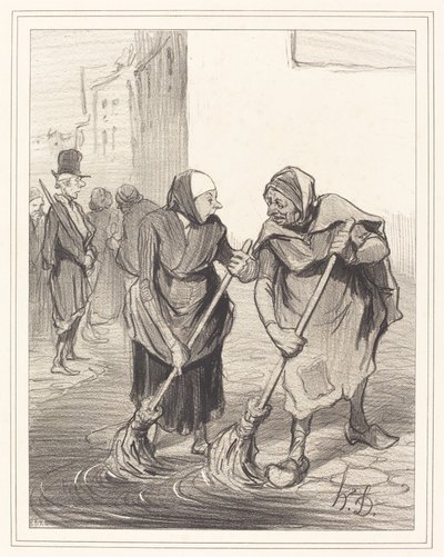 Dites donc, mame Giboulard... door Honoré Daumier