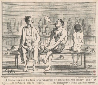 Zeg eens, meneer Beaufumé... door Honoré Daumier