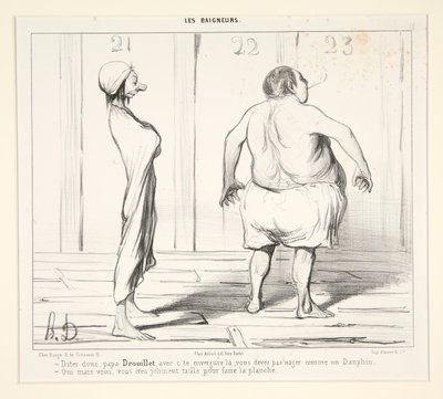 Zeg eens, papa Drouillet, met c door Honoré Daumier