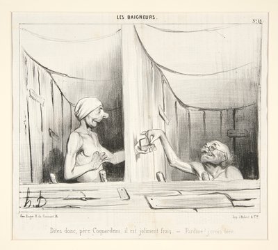 Zeg eens, vader Coquardeau, hij is behoorlijk fris door Honoré Daumier