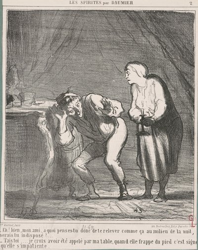 Eh! Wel ... mijn vriend, waar denk je aan? ... door Honoré Daumier
