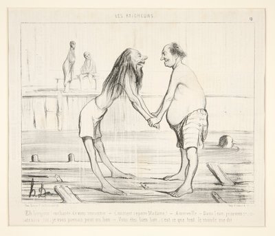 Eh bonjour! enchante de vous rencontrer door Honoré Daumier