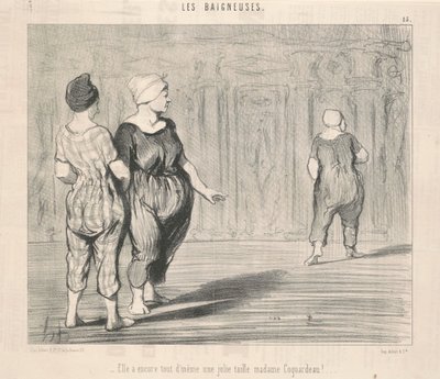 Ze heeft nog steeds... een mooie taille, mevrouw Coquardeau! door Honoré Daumier