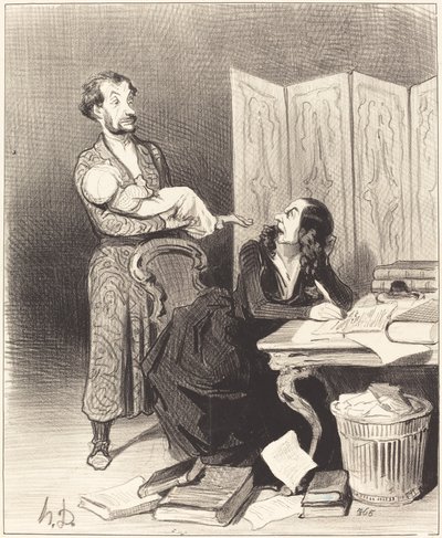 Neem dat verder mee... onmogelijk om te werken... door Honoré Daumier