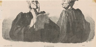 In delicatesse door Honoré Daumier