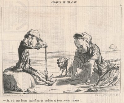 Dat is een goede jacht! ... door Honoré Daumier