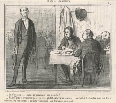 Is het de jongen? door Honoré Daumier