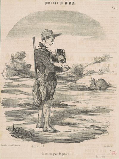 En geen korrel poeder meer! ... door Honoré Daumier