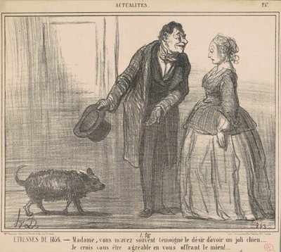Etrennes de 1856 ... door Honoré Daumier