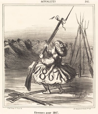 Étrennes voor 1867 door Honoré Daumier