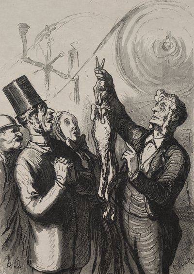 Wereldtentoonstelling: Over Tien Minuten Heb Je een Gibelotte en een Hoed door Honoré Daumier
