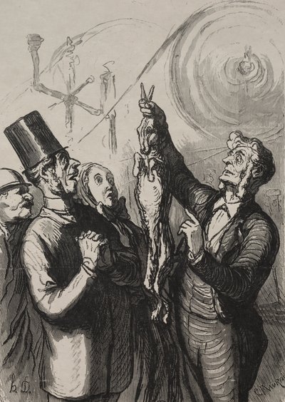 Exposition universelle: binnen tien minuten heeft u een gibelotte en een hoed door Honoré Daumier