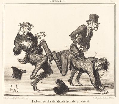Slecht Resultaat... van Paardenvlees door Honoré Daumier